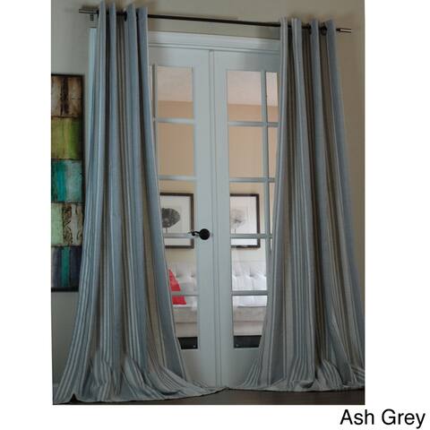 Lambrequin Bali Stripe Linen Blend 96-inch Curtain Panel - 55 x 96