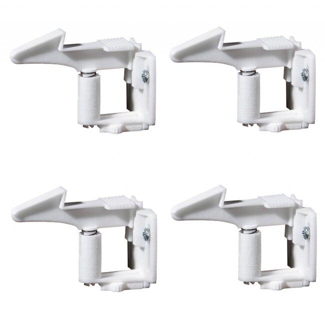 Kidco Spring Action Locks (pack Of 4) (WhiteBrand KidcoModel S337For cabinet doors and drawersLock can be temporarily disengagedSimple one hand adult operationScrew mountMulti pack of four (4) locksPackage contents Four (4) spring locks with stopper ea