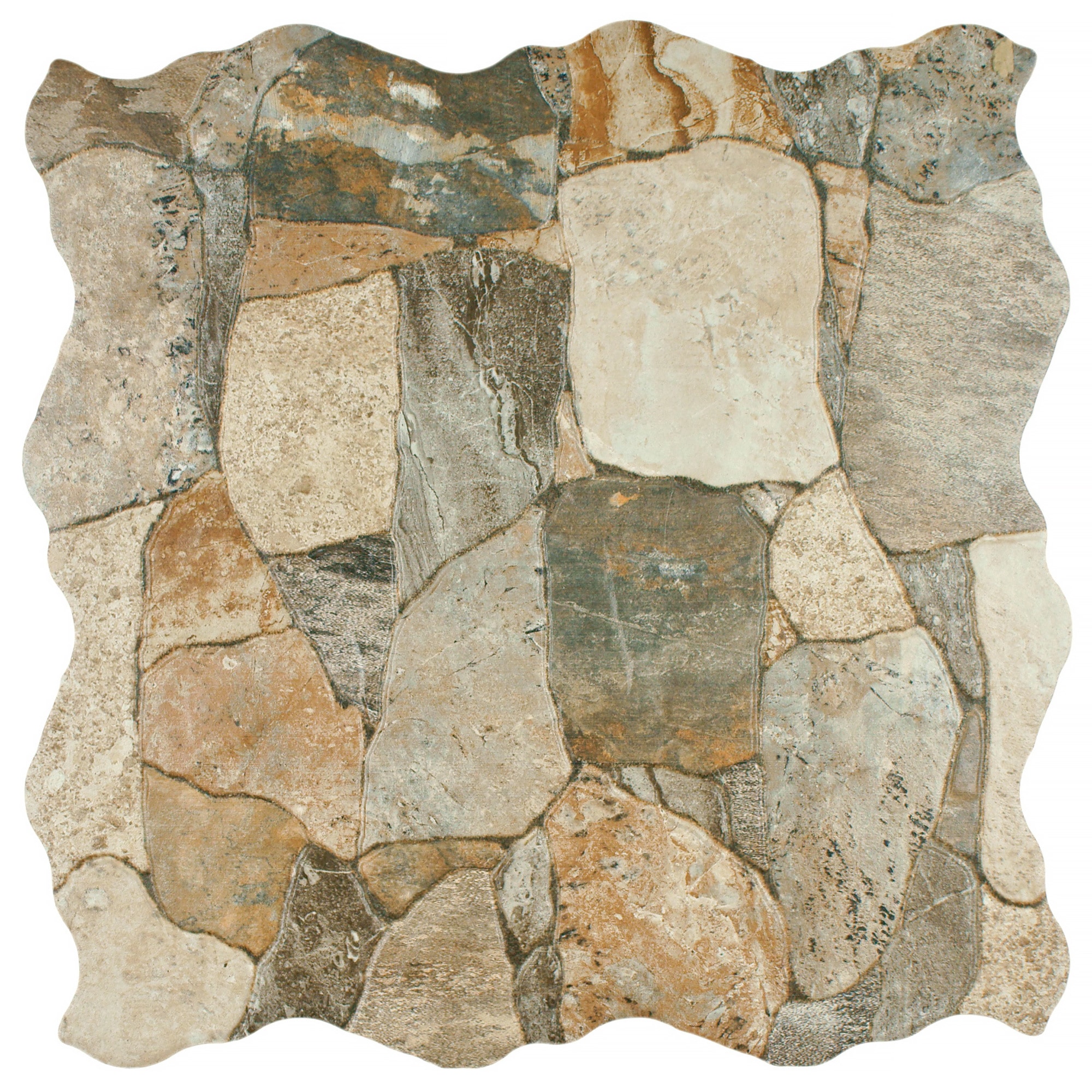 SomerTile 17.75 x 17.75-inch Atticus Gris Stone-look Ceramic Floor and