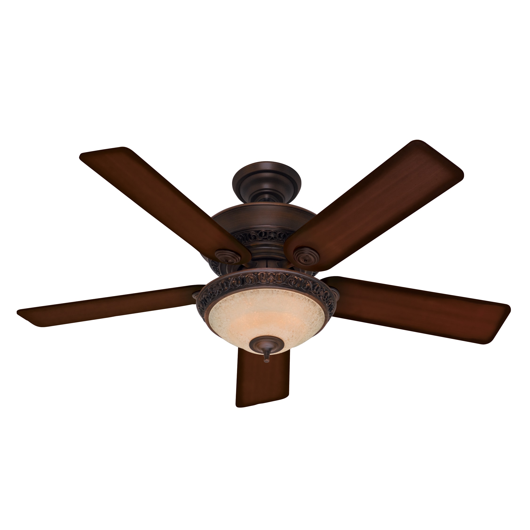 Hunter Italian Countryside 52 Inch Ceiling Fan With Cocoa Finish And Five Aged Barnwood Cherried Walnut Blades