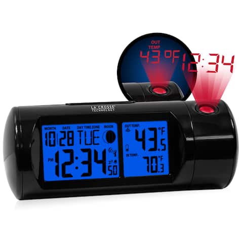 La Crosse Technology 7.1 in. L x 2.9 in. W x 3.6 in. H Black Digital Alarm Clock