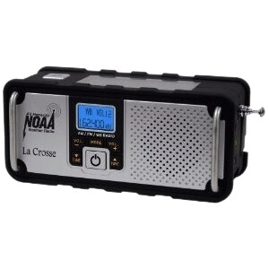 La Crosse Technology AM/FM/WB NOAA Weather Radio with Hand Crank and