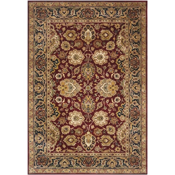 Safavieh Handmade Persian Legend Rust/ Navy Wool Rug - 7'6 x 9'6