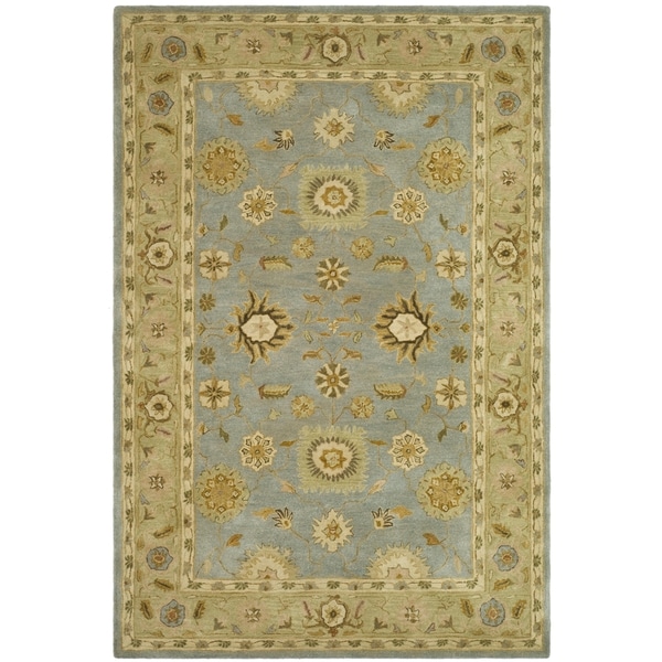 Safavieh Handmade Anatolia Blue/ Sage Wool Rug (11 x 15)  