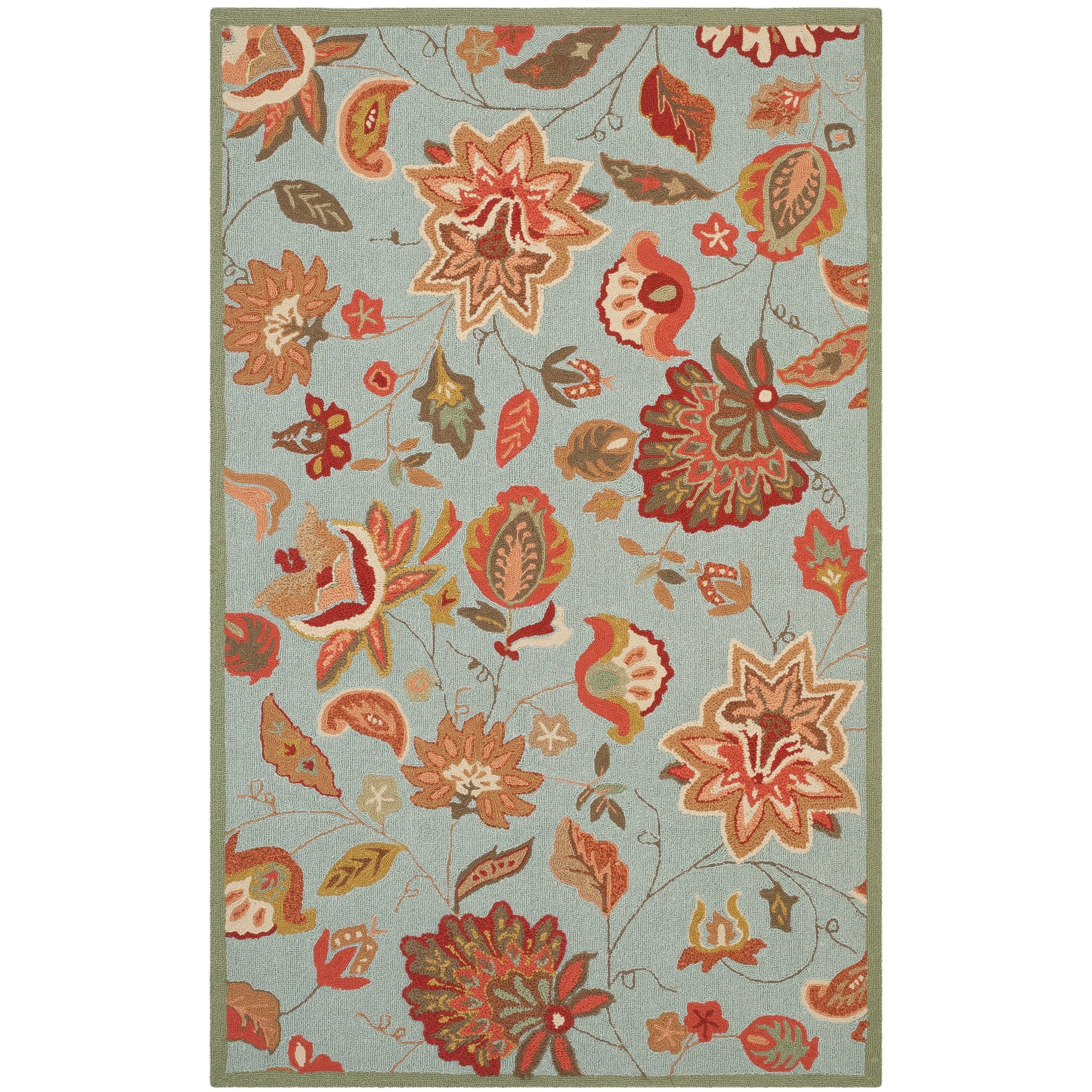 Safavieh Indoor/outdoor Four Seasons Blue 36 X 56 feet Rug