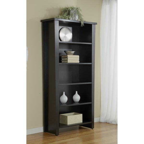 Lorell LLR60080 Radius Hardwood Veneer Bookcase