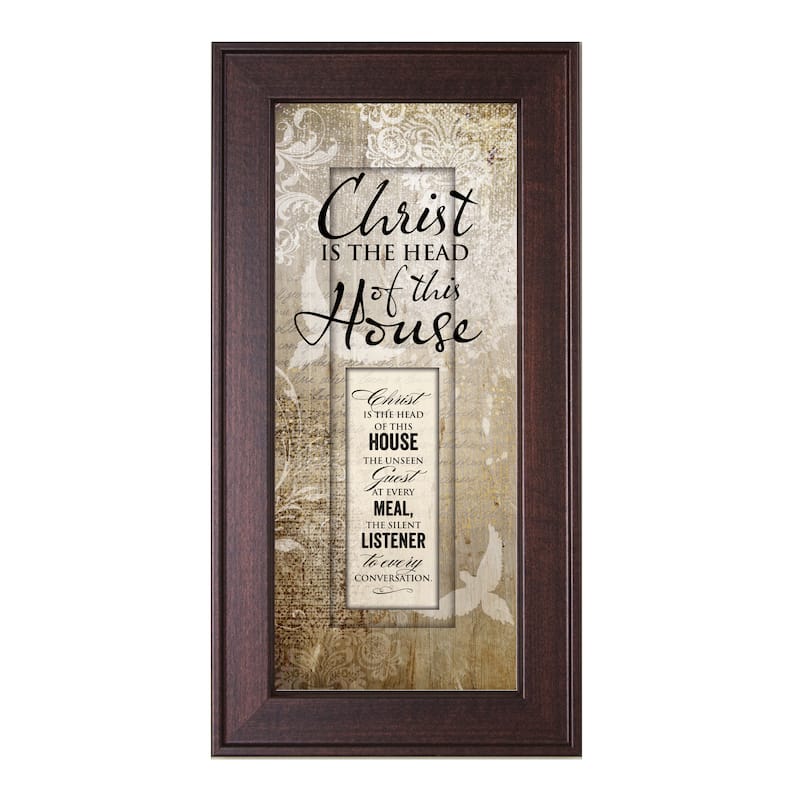 James Lawrence 'Christ Is The Head of this House' Framed Wall Art