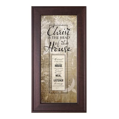 James Lawrence 'Christ Is The Head of this House' Framed Wall Art