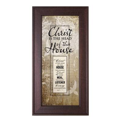 James Lawrence 'Christ Is The Head of this House' Framed Wall Art