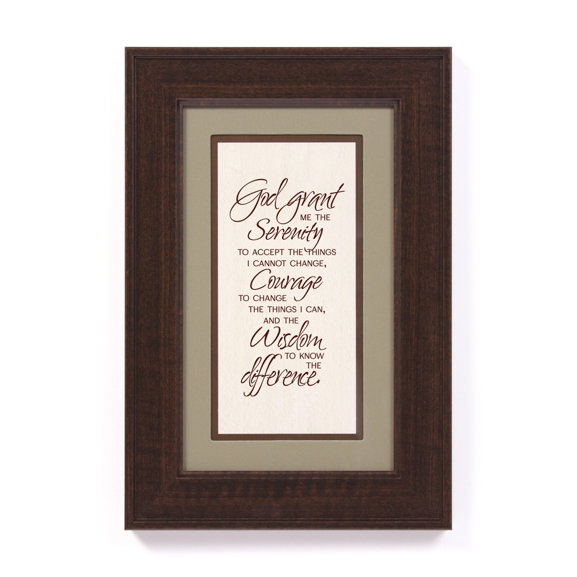 James Lawrence Serenity Prayer Framed Wall Art On Sale Overstock 8089496