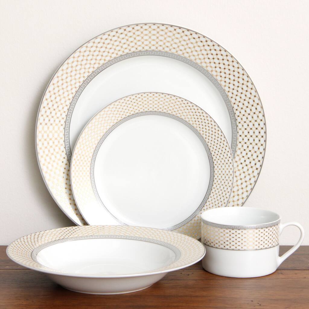 American Atelier 'Buckingham' 16-piece Porcelain Dinnerware Set