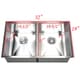 preview thumbnail 3 of 2, Stainless Steel Double Bowl 50/50 Undermount Kitchen Sink