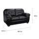 preview thumbnail 5 of 4, Emma Black Italian Leather Sofa, Loveseat and Chair Set