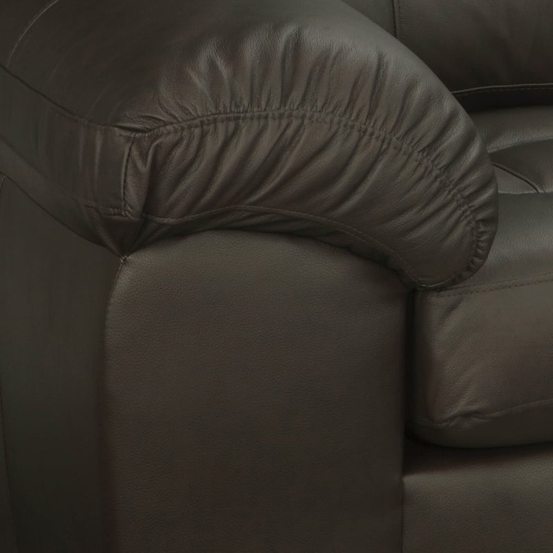 Isabella Chocolate Brown Italian Leather Sofa and Loveseat Set