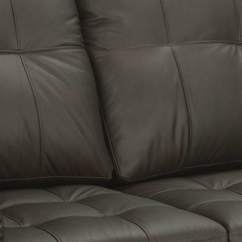 Isabella Chocolate Brown Italian Leather Sofa and Loveseat Set