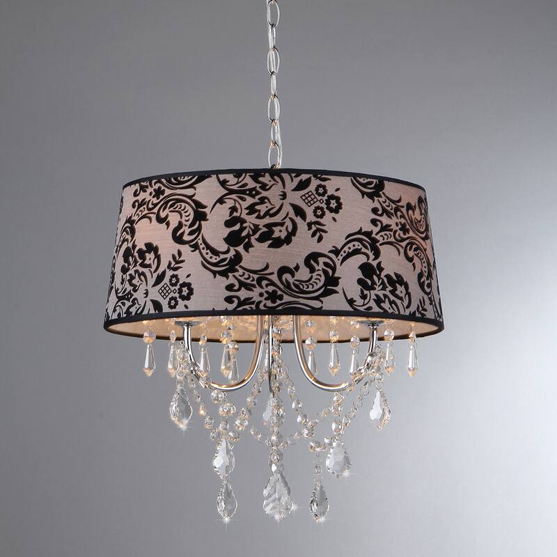 Eris Crystal Chrome 4-light Chandelier