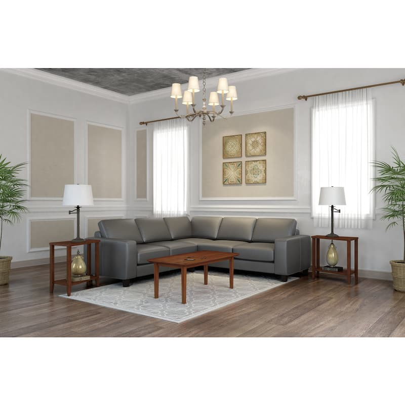 Paulina Top-grain Italian Leather Sectional Sofa