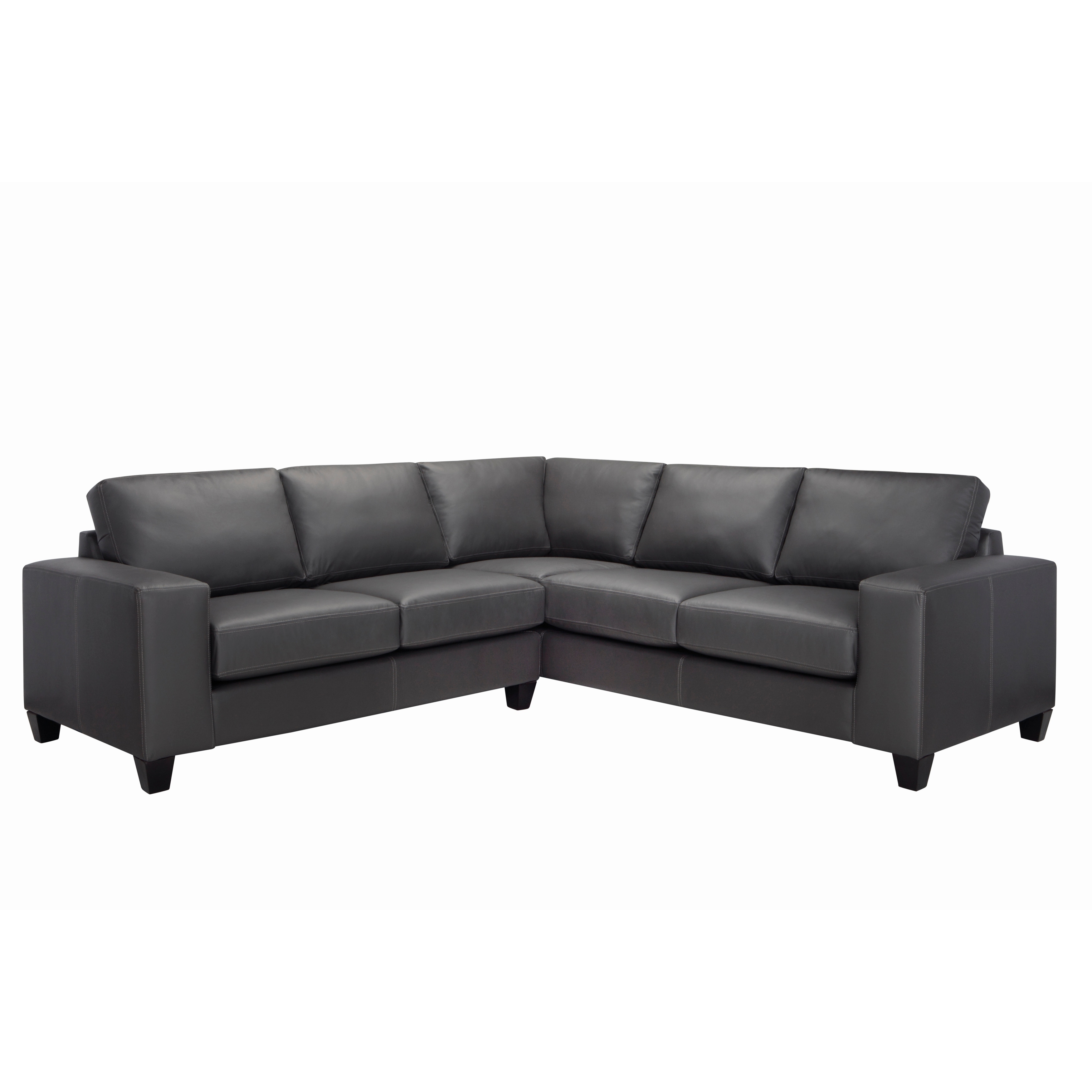 Shop Paulina Top Grain Italian Leather Sectional Sofa On Sale