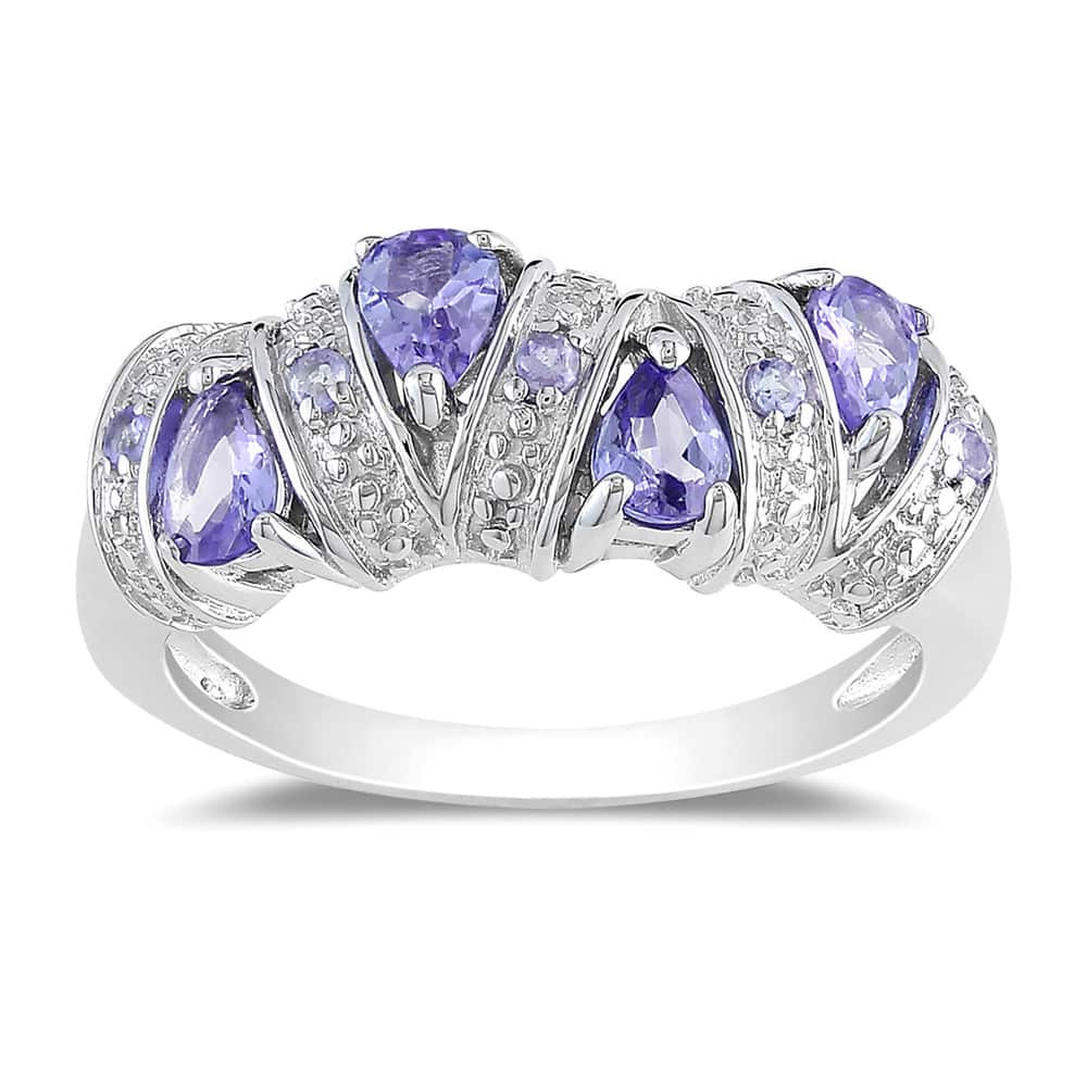 Miadora Sterling Silver Tanzanite Ring