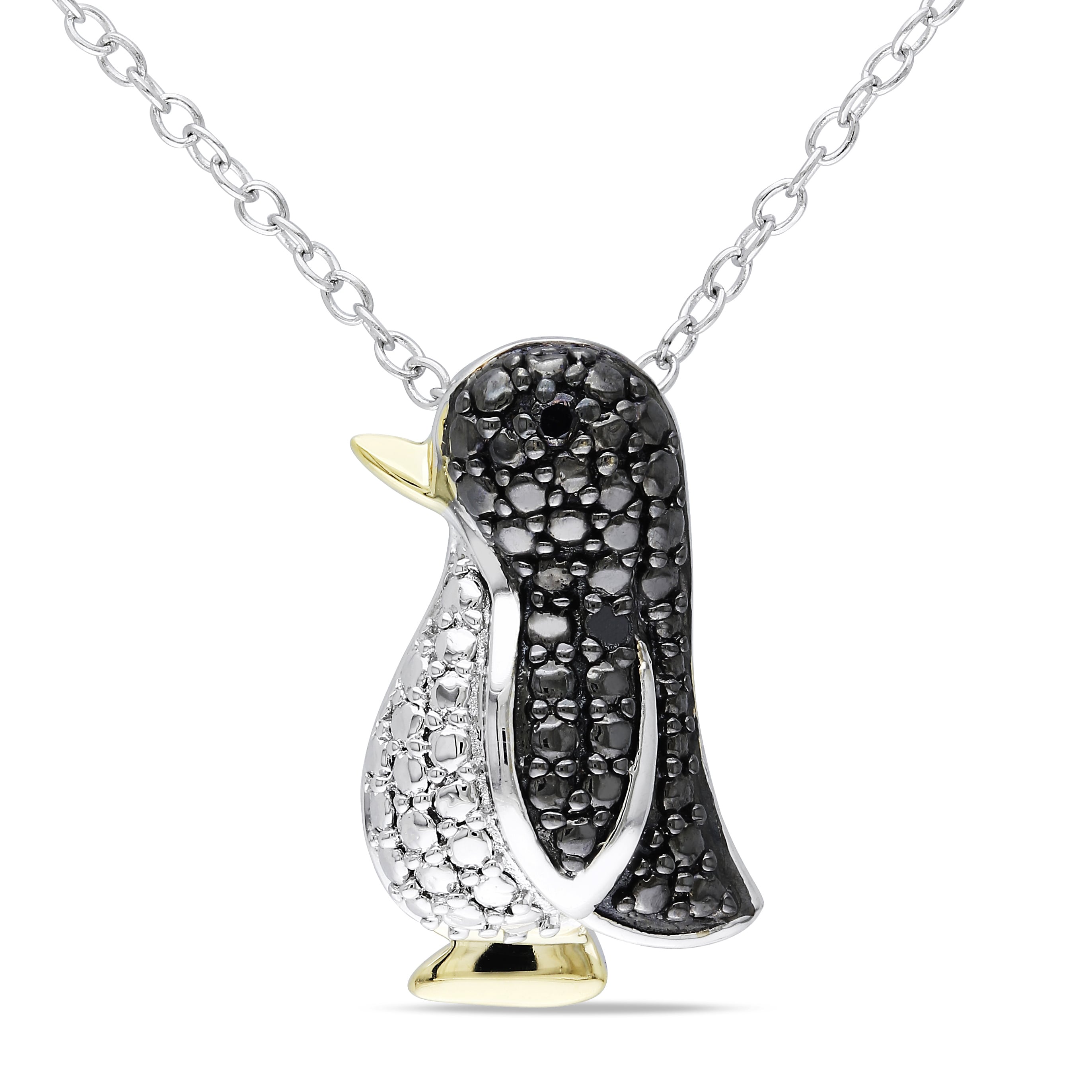 gold penguin necklace