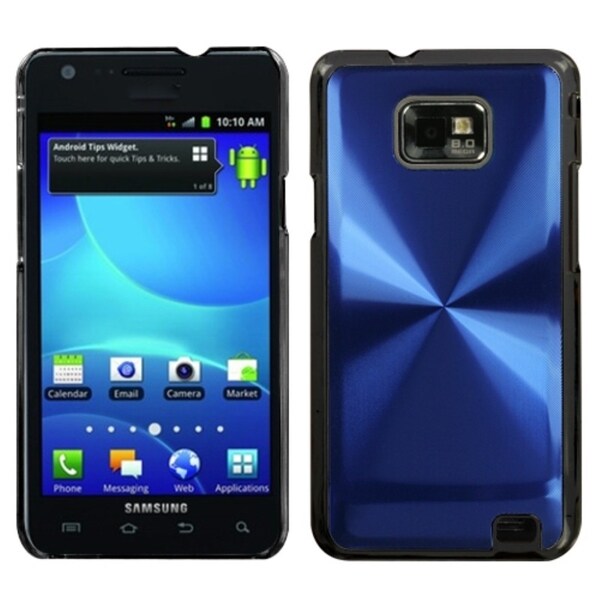 INSTEN Blue Cosmo Back Phone Case Cover for Samsung I777 Galaxy S II