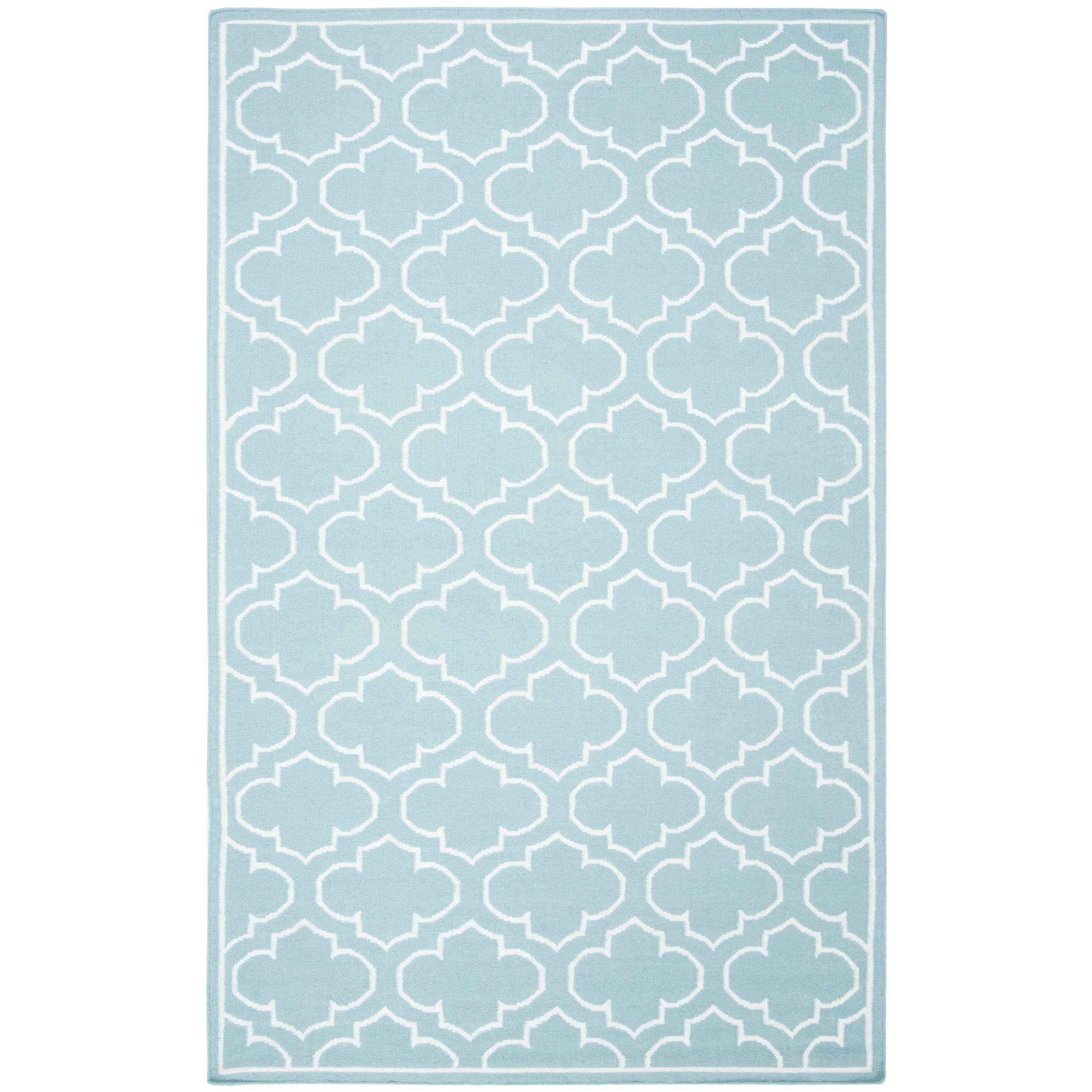 Safavieh Hand woven Moroccan Dhurrie Blue Wool Rug (3 X 5)