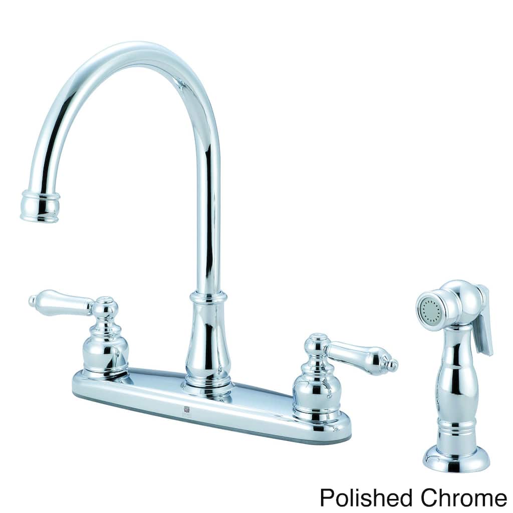 Pioneer Brentwood Series Two-Handle Kitchen Faucet with Sidespray