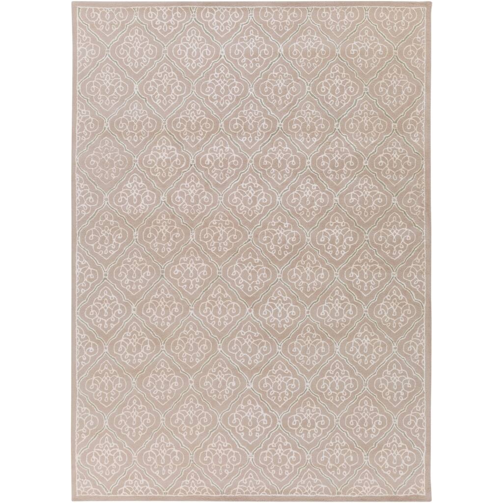 Modern Classics Hand-tufted Contemporary Natural Geometric Area Rug - 8' x 11'