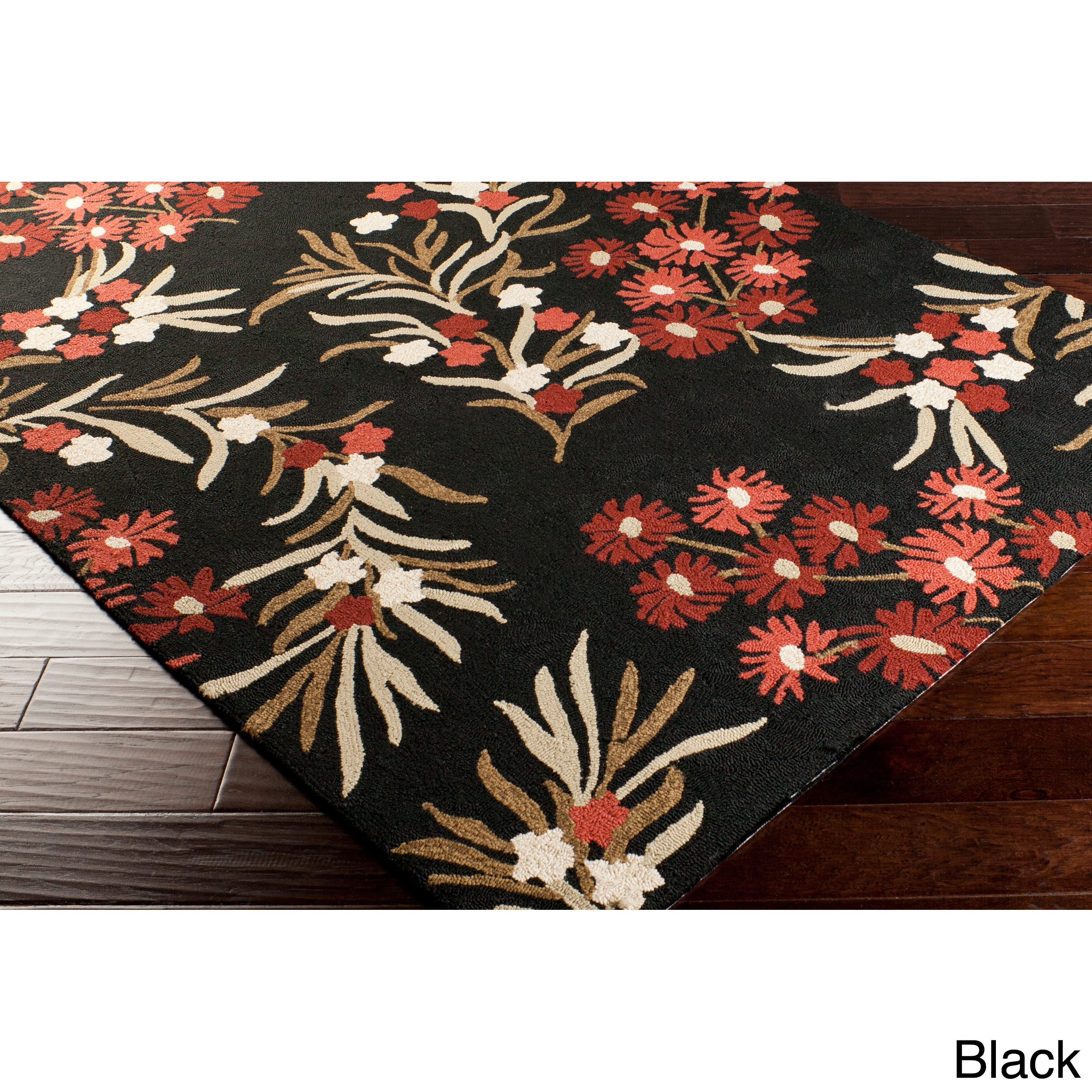 Hand hooked Paule Marrot Cannes Floral Indoor/outdoor Area Rug (8 X 10)