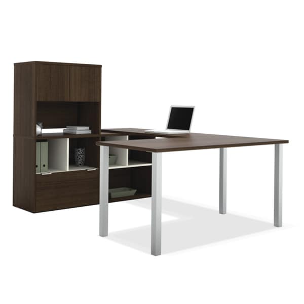 Shop Bestar Contempo UShaped Desk / Storage Unit Free Shipping Today