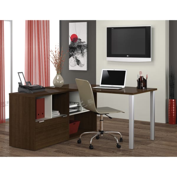 Bestar Contempo L Shaped Desk   15445266   Shopping