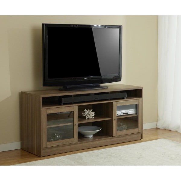 Jesper Office Walnut TV Stand with Soundbar Shelf - 15446975 