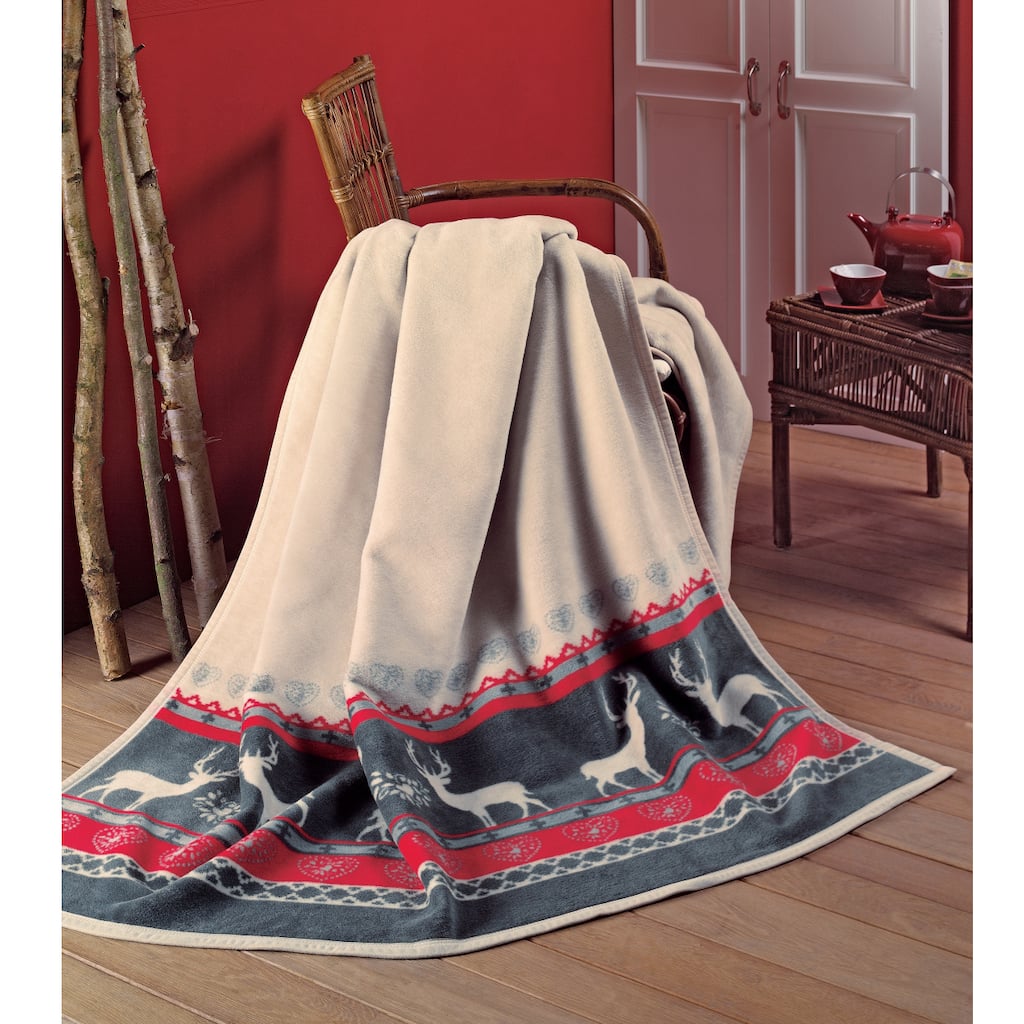 IBENA Messina Fair Isle Oversize Throw