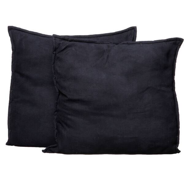 Shop Faux Suede 26 Inch Oversize Decorative Pillows Set Of 2