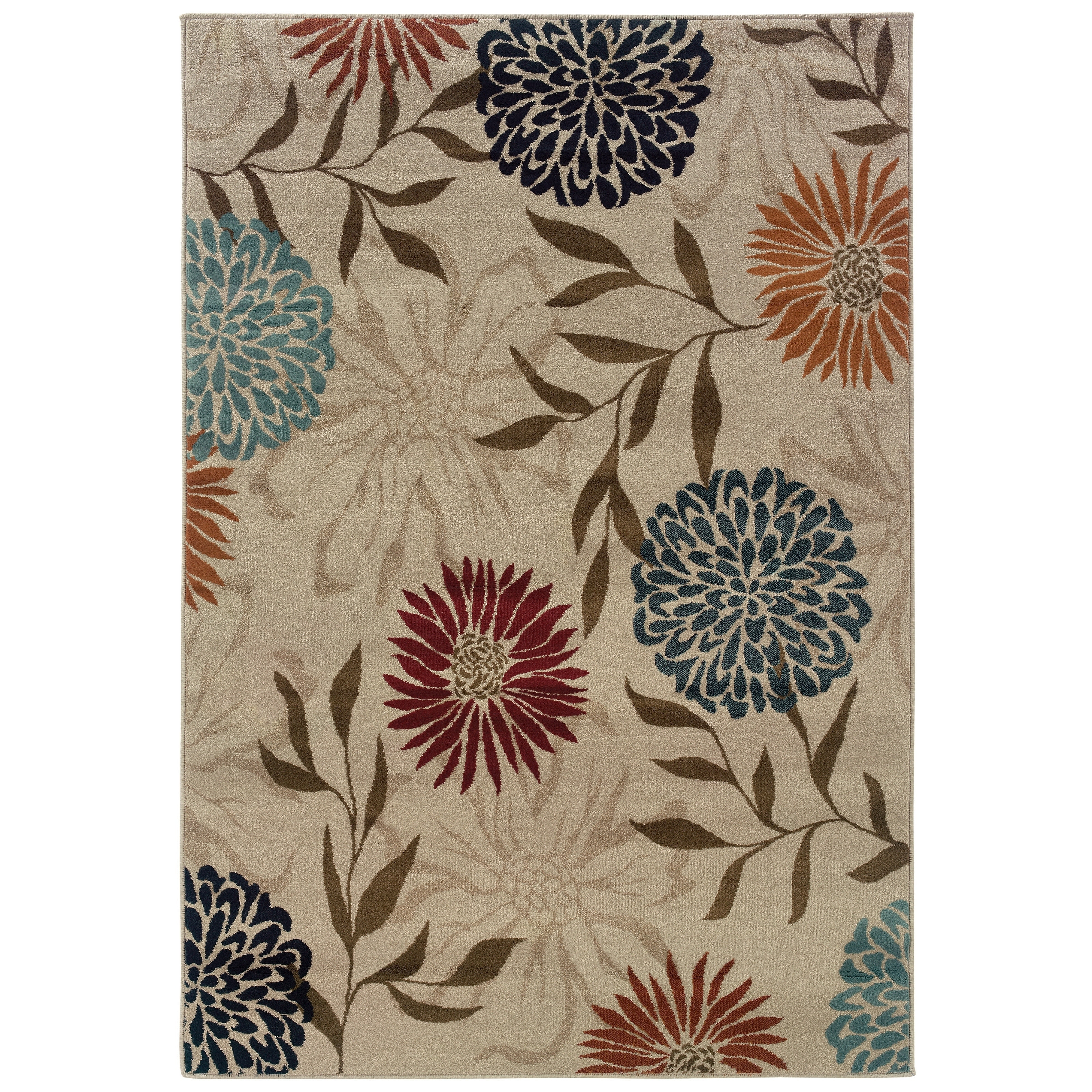 Floral Stone/ Multi Area Rug (111 X 33)