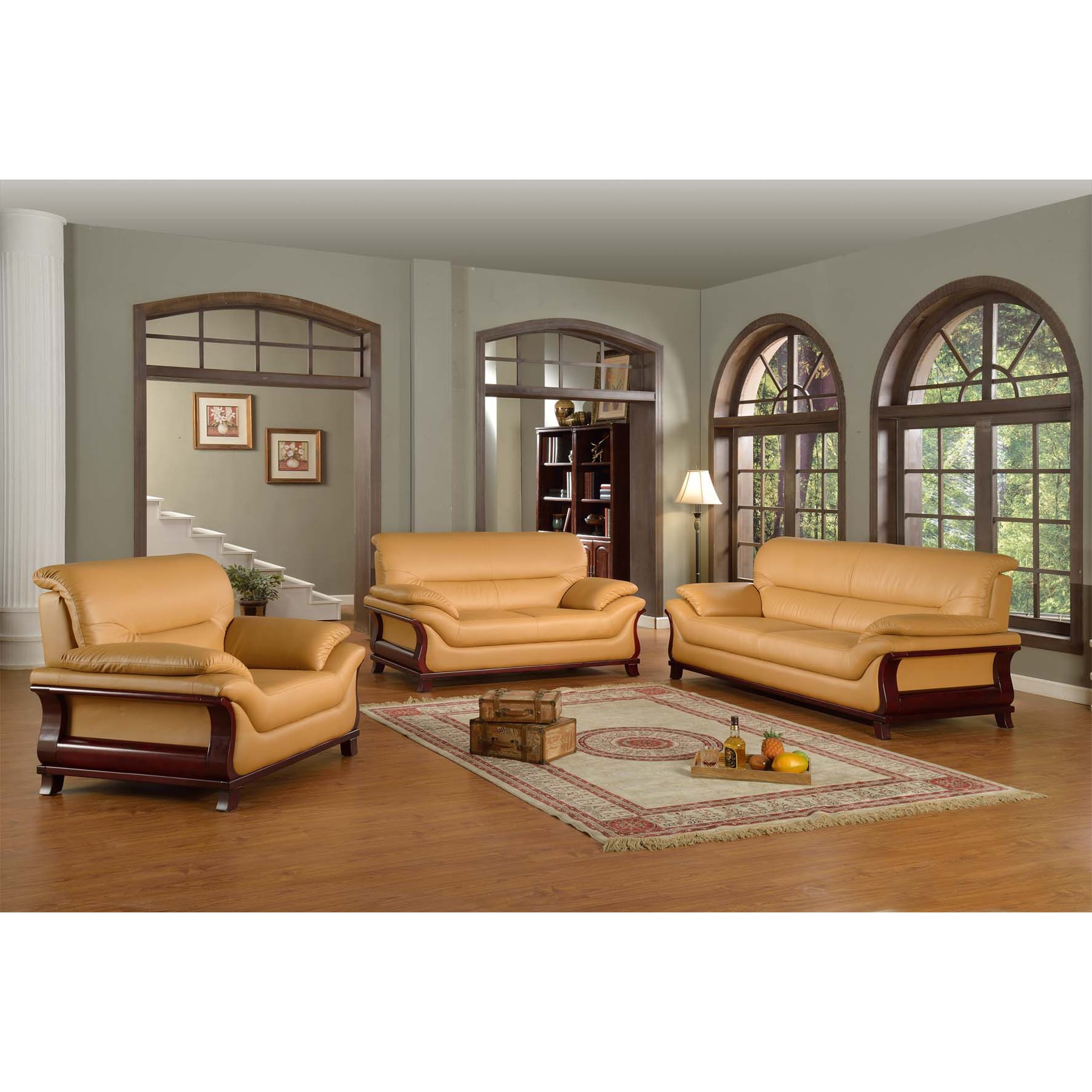 Kalina Bonded Leather Modern Set