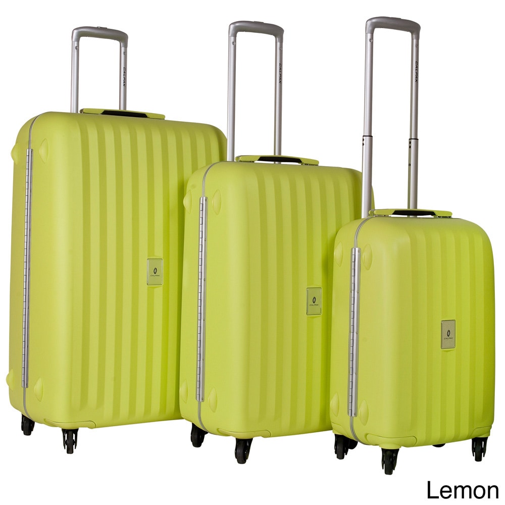 Calpak Lft3000 Festival 3 piece Polypropylene Spinner Luggage Set