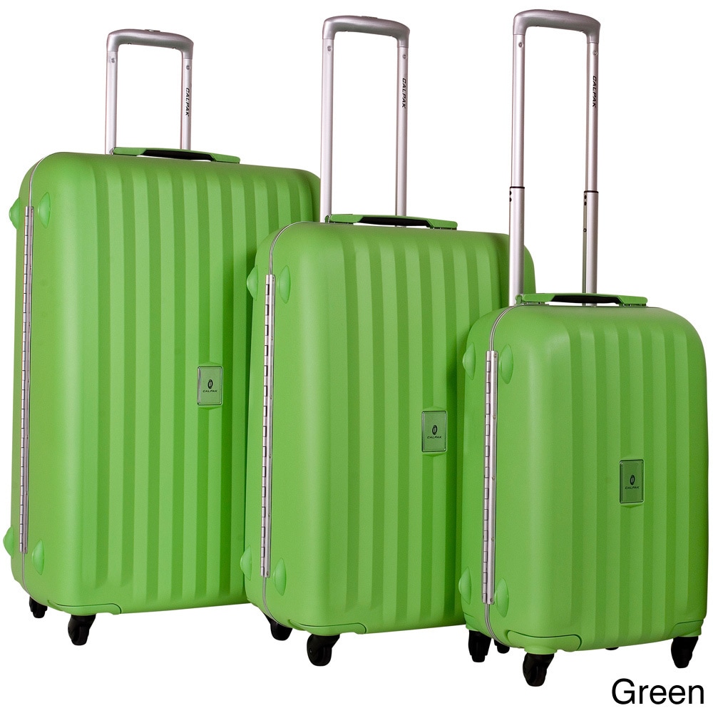 Calpak Lft3000 Festival 3 piece Polypropylene Spinner Luggage Set