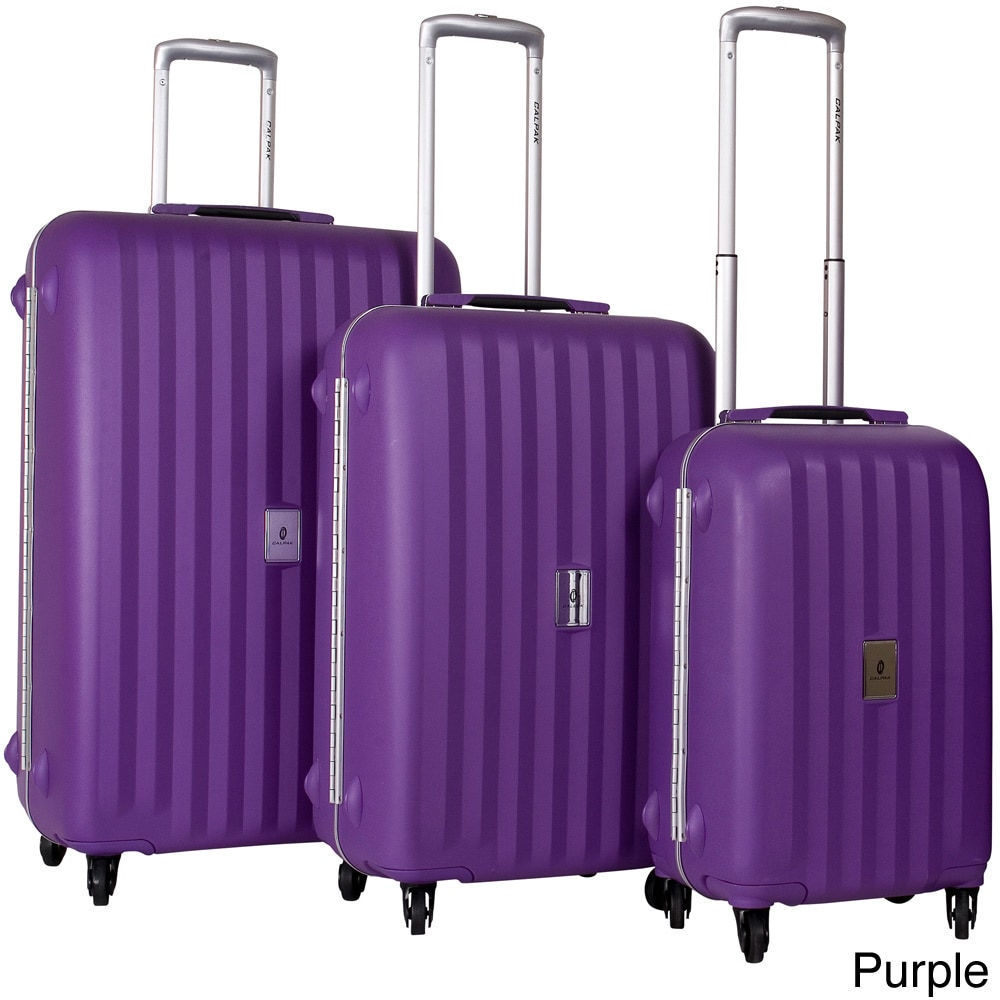 Calpak Lft3000 Festival 3 piece Polypropylene Spinner Luggage Set