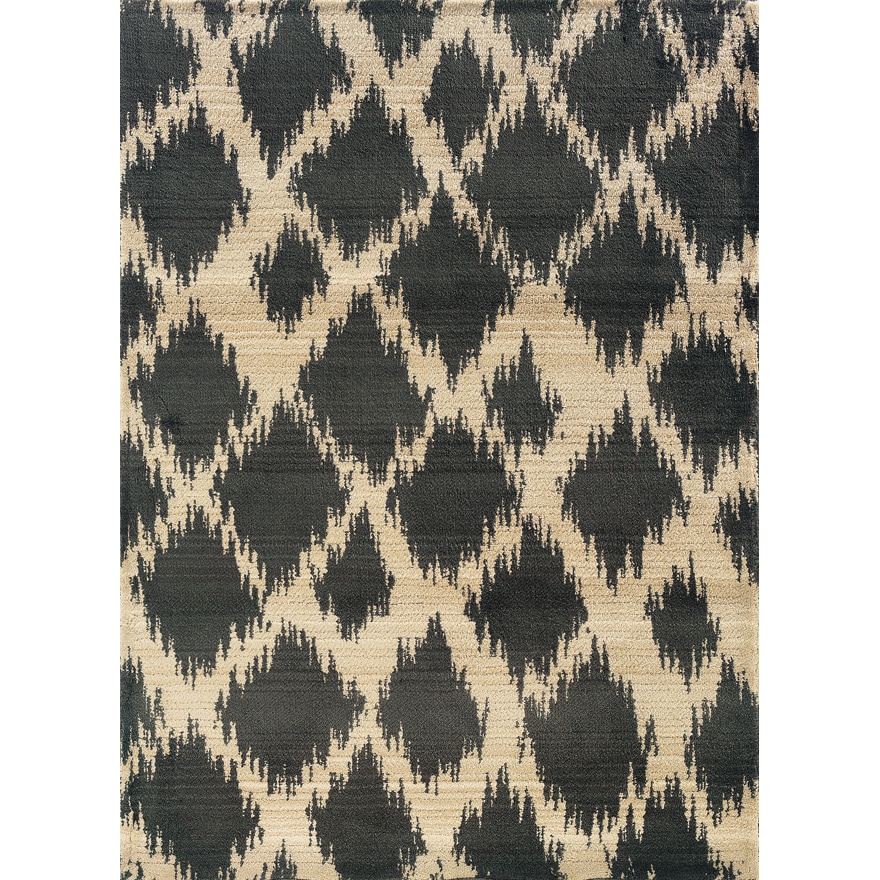 Old World Tribal Ivory/brown Polypropylene Area Rug (4 X 59)