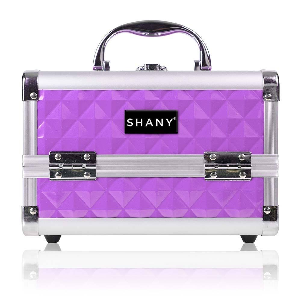 SHANY Purple Mini Makeup Train Case with Mirror