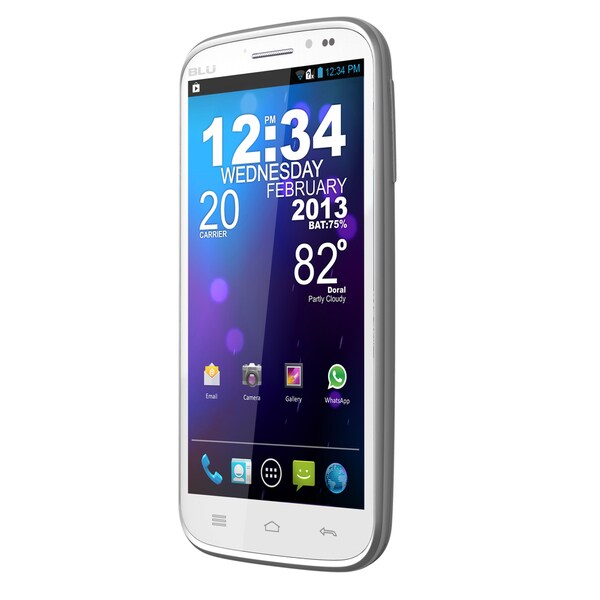 BLU Studio White 5.3 inch II D550a GSM Unlocked Dual SIM Android Phone BLU Unlocked GSM Cell Phones