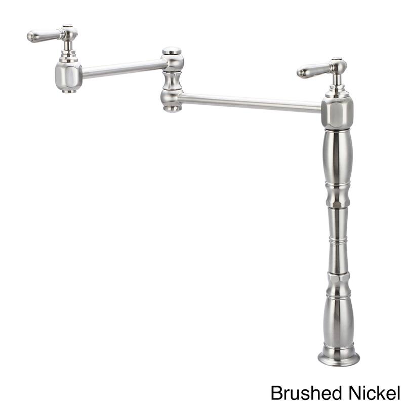 Americana Deck Mount Pot Filler - pvd brushed nickel