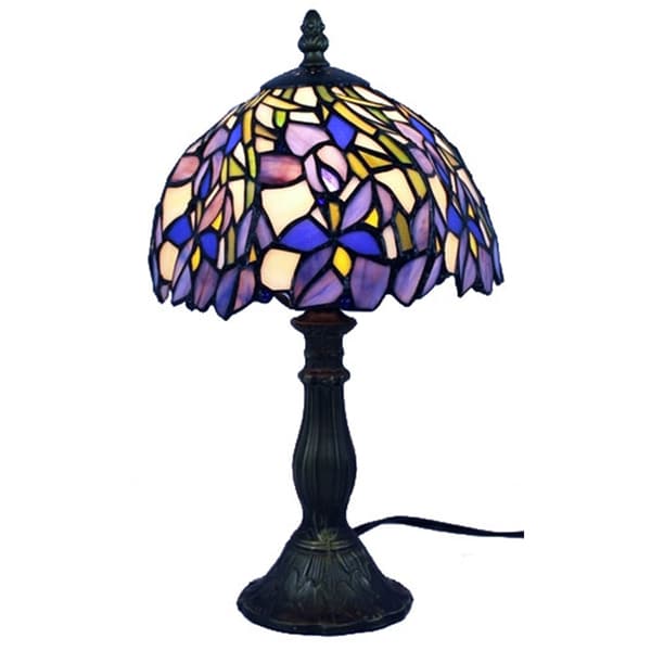 Shop Amora Lighting Tiffany Style Iris Table Lamp On Sale Free