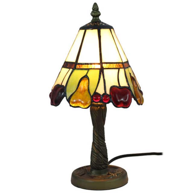 Amora Lighting Tiffany Style Fruit Table Lamp