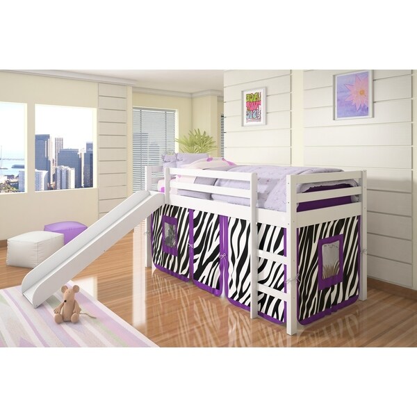 Donco Kids Twin-size Tent Loft Bed with 
