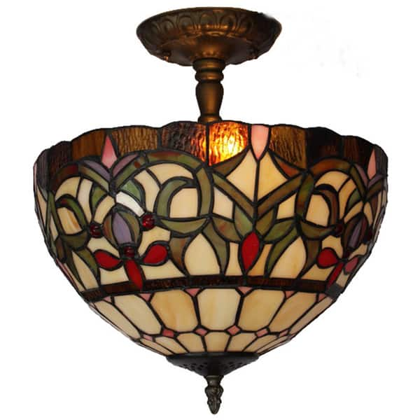 Amora Lighting Tiffany Style Ceiling Lamp