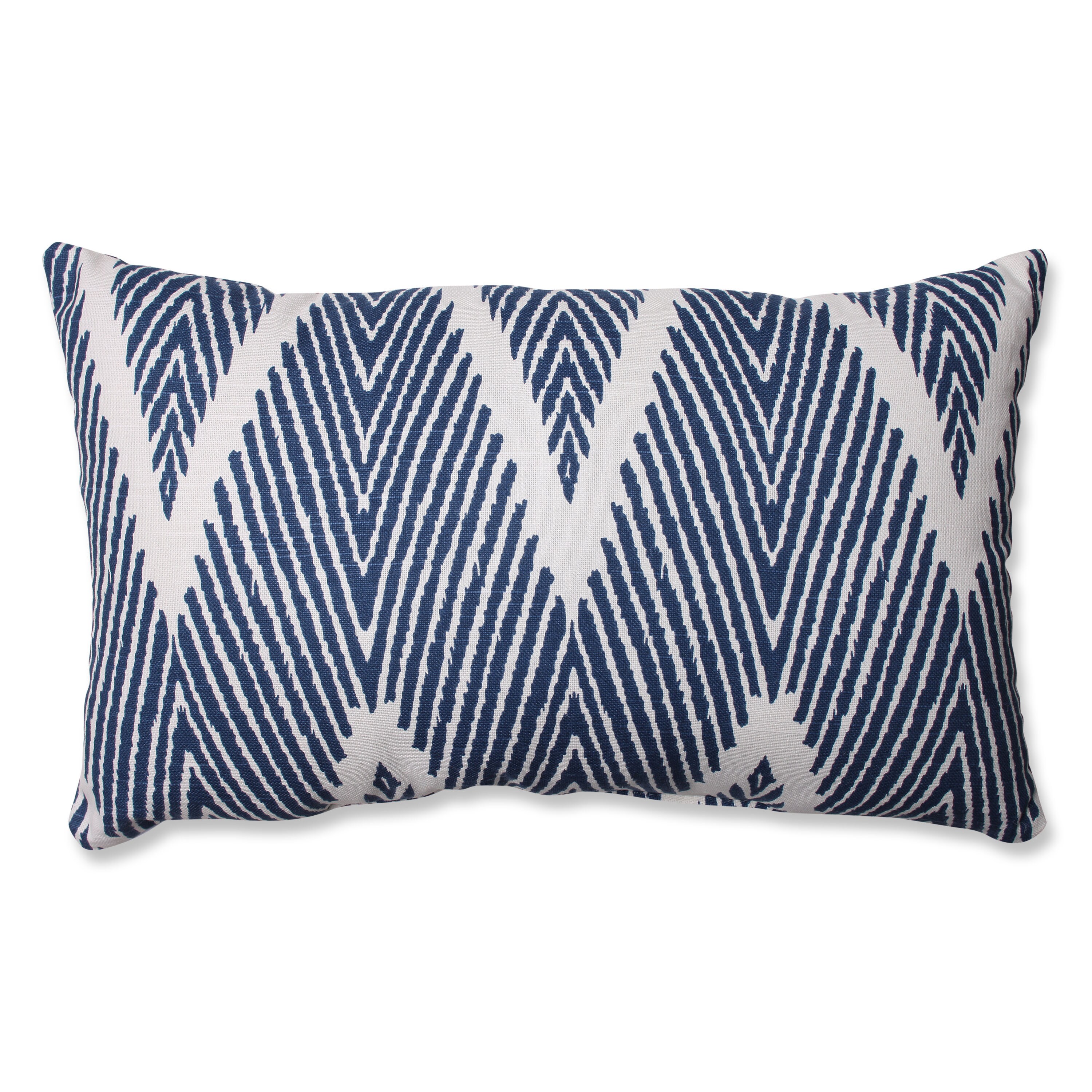 Pillow Perfect Bali Navy Rectangular Throw Pillow Overstock 8099704