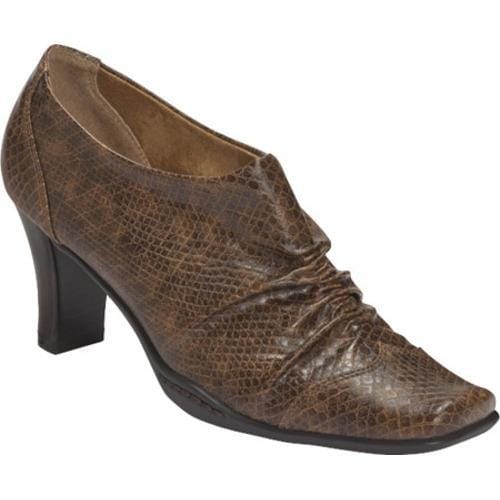 Women's Aerosoles Cintipede Brown Lizard Aerosoles Heels