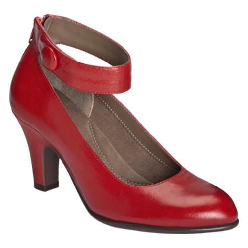 Women's Aerosoles Drapery Red Leather Aerosoles Clogs & Mules